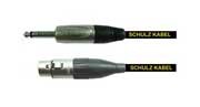 Microphone cables XLR / 6,3 mm plugs